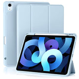 Compatible With Air 11 Inch Case 7Th/6Th Generation (M3/M2) 2025/2024, For Air 5Th/4Th Generation Case 10.9 Inch 2022/2020 With Pencil Holder[Auto Sleep/Wake], Sky Blue