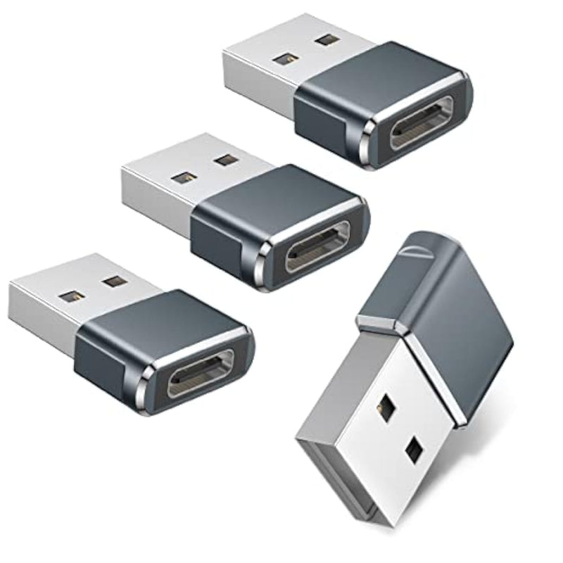 Iphone 16 16E 15 Pro Max Car Charger Adapter 4Pack,Usb To Usbc Adapter Type C Female To A Male Converter For Airpods 4, Watch 10/Iwatch,Iphone 14 13 Plus,Ipad Mini 7,Samsung Galaxy S25