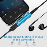 Usb C To 3.5Mm Audio Aux Adapter And Fast Charger For Iphone 17 Pro Max Air 16E 16 15 Pro Max Plus, 2 Pack 2-In-1 Type C To 3.5Mm Headphone Audio Adapter + Usb C Fast Charging For Samsung A17 A16 A36