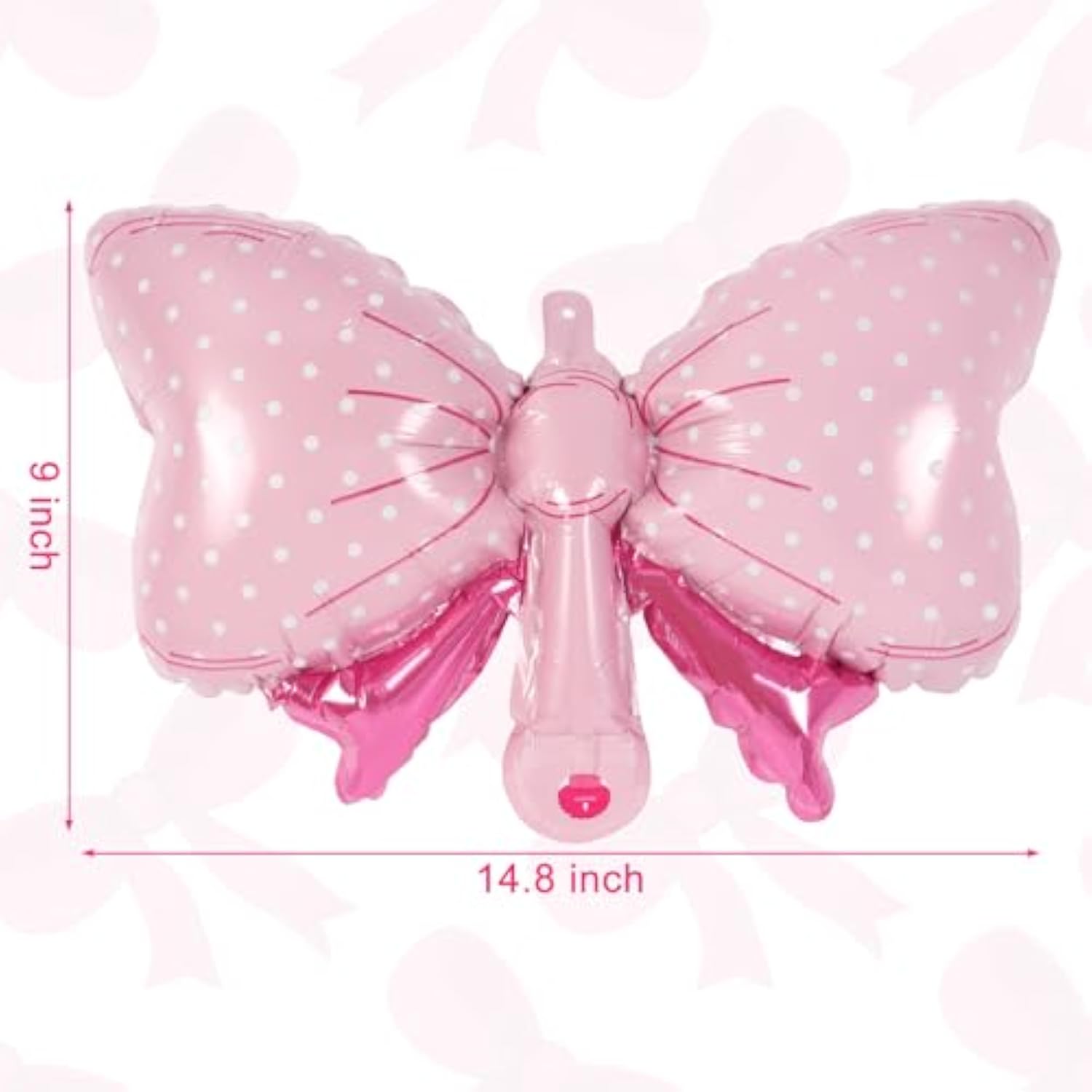 Bow Pink Number 1 Balloon 40 Inch Foil Mylar 1st Birthday Party Decorations Supplies