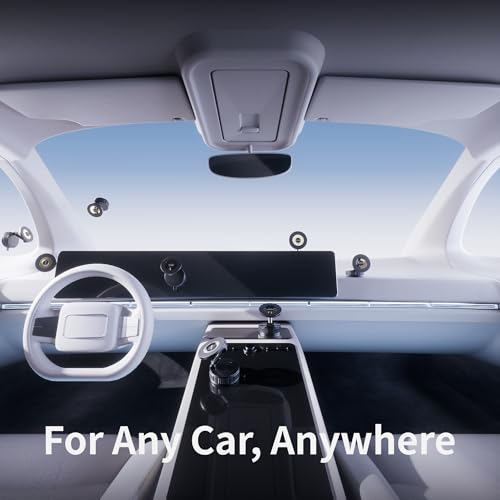 2026 Upgraded Magnetic Car Phone Holder For Magsafe, 100+Lbs Ultra Strong Vacuum Suction & 3000Gf Magnetic, 360° Adjustable Phone Holders For Your Car For Iphone 17 Pro Max 16 15 14 13 12 Air Plus