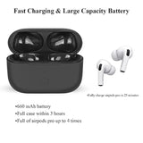 Compatible For Airpods Pro Charging Case Replacement, Compatible For Wireless Airpods Pro Charger Case With Bluetooth Pairing Sync Button,660 Mah Internal Large Battery