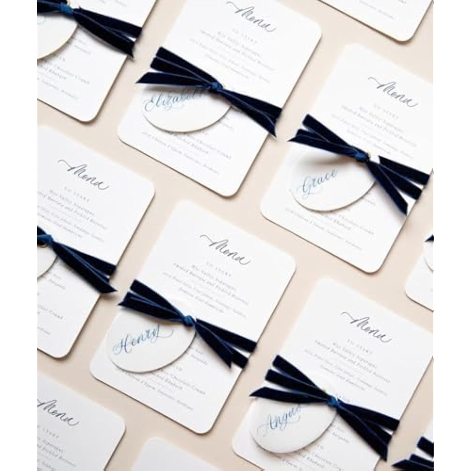 Navy Blue Velvet Ribbon 3/8'' 25 Yards For Christmas Tree, Gift Wrapping, Flower Bouquet, Wreath Decorations, Bow Making