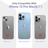 Flower Pattern Designed For Iphone 13 Pro Max Case[With Screen Protector], Floral Clear Women Phone Case Shockproof Protective Soft Tpu Bumper Cover 6.7 Inch 2021(Lavender/Purple)