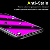 [2-Pack Privacy Screen Protector Designed For Iphone 11 Pro, Iphone Xs, Iphone X Anti-Blue Light Tempered Glass, Purple Anti-Spy, Eye Protection, Colorful Gradient