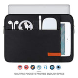 14 Inch Laptop Sleeve Case Computer Bag For Hp Lenovo Dell Asus Acer Chromebook 14 / Hp Stream 14 / Dell Inspiron 14 / Lenovo Ideapad 14 / Acer Spin 3 / Asus Zenbook 14, Water-Resistant, Black