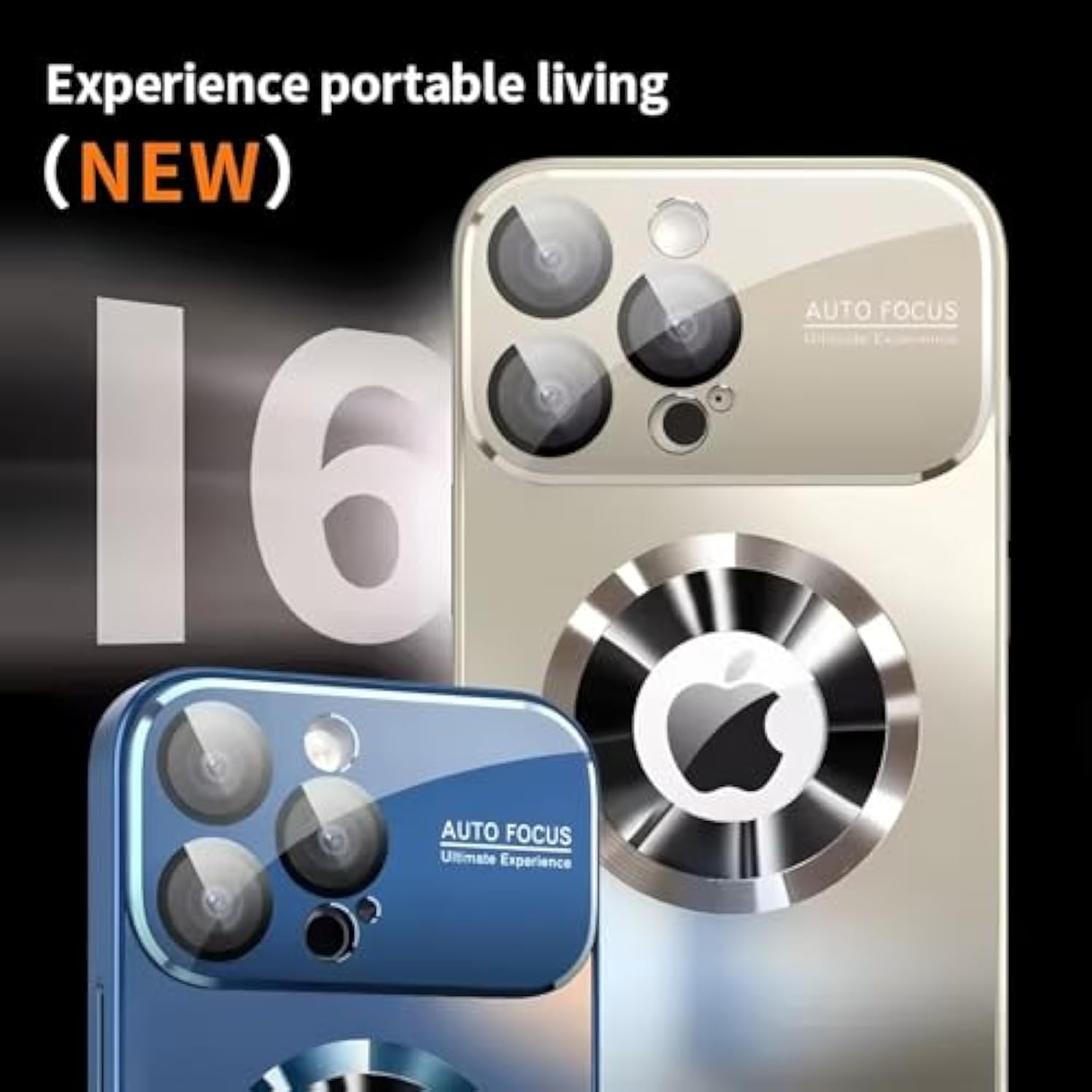 Magnetic Series Design For Iphone 16 Pro Max Case,[Compatible With Magsafe][Military Drop&Full Camera Lens Protector] Large Window Logo View Dust-Proof Matte Shockproof Cover,Black