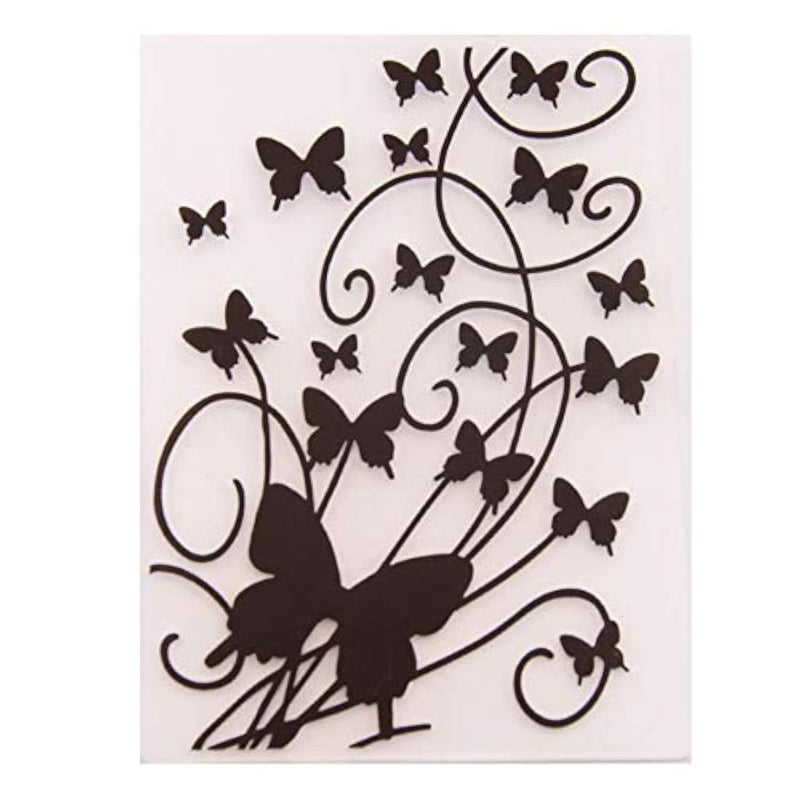 Welcome To Joyful Home 1Pc Butterfly Background Embossing Folder For Card Maki