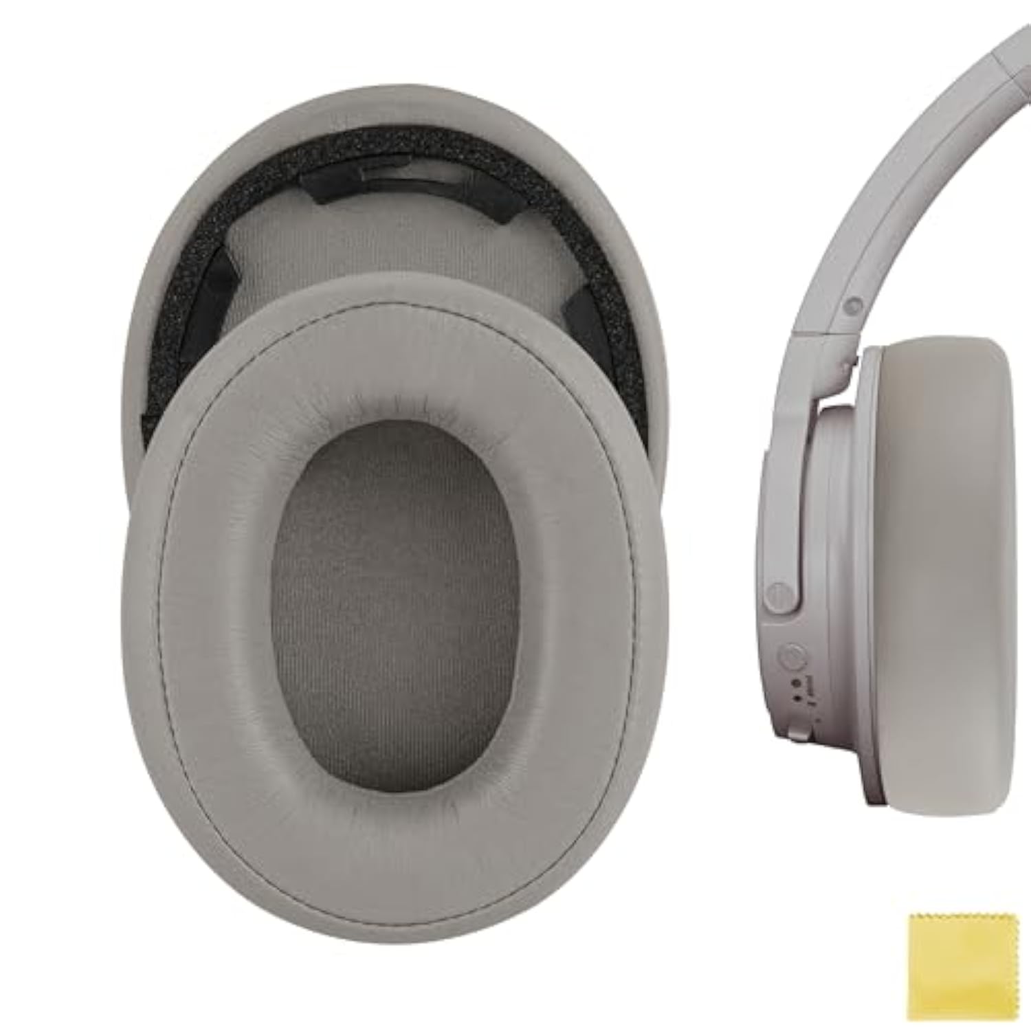 Geekria Replacement Ear Pads for Audio-Technica ATH-SR50BT (Not Compatible with ATH-SR5BT) Headphones Ear Cushions, Repair Parts (Gold)