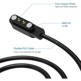 Compatible For Trausi Tg08 / Trendia Tg09 Tg09L Smart Watch Replacement Magnetic Usb Charging Cable Cord