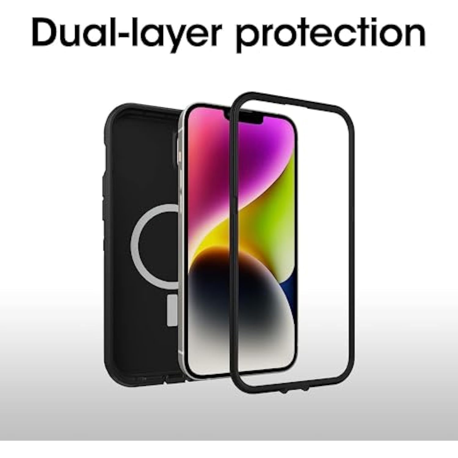 OtterBox Defender XT Series Screenless Case with Magsafe for iPhone 14 Plus (NOT 14/Pro/Pro Max) Non-Retail Packaging - Black