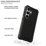 Rugged Case for Galaxy S26 Ultra, Magnetic Cover, Drop Tested Armor (Black)
