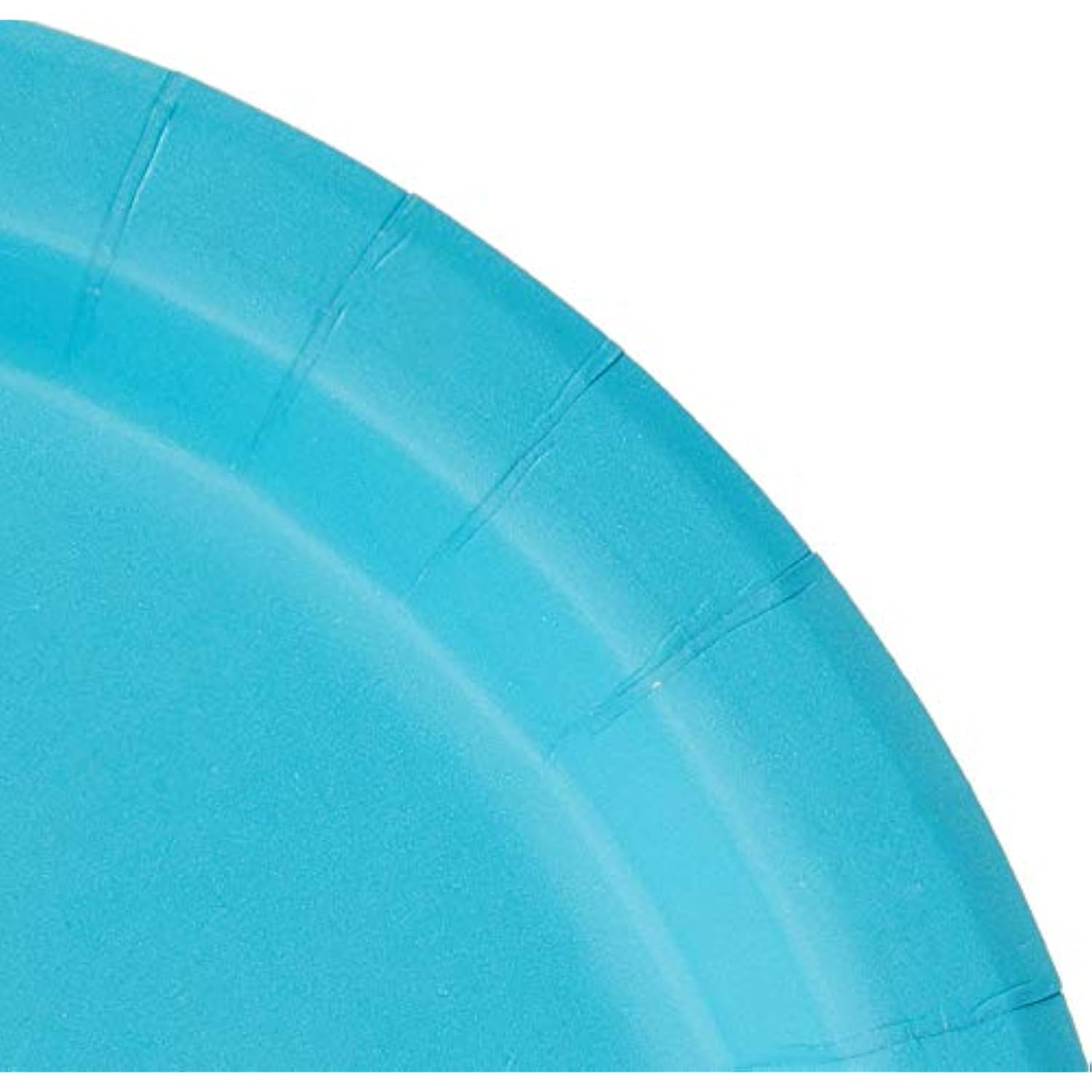 Creative Converting 7" Solid Bermuda Blue Luncheon Paper Plates - 24pcs