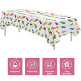 Popsicle Party Tablecloth Decorations - Disposable Ice Cream Popsicle Birthday Party Supplies Tablecover, Summer Popsicle Baby Shower Table Decorations Table Cloths- 3 Pack (54In X 108In)