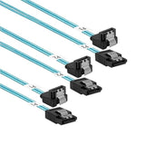 Sata-Iii Cable:24 Inches,3-Pack Sata 90-Degree Cable Sata Right-Angle Cable Th