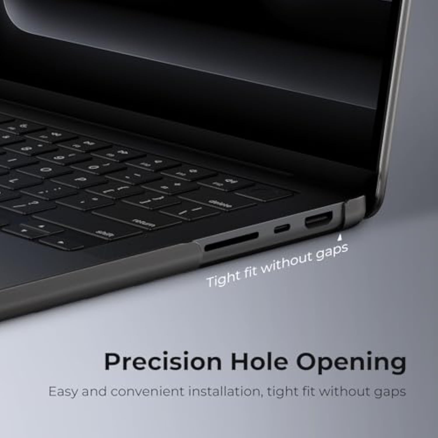 Matte Case Compatible For Macbook Pro 16 Inch, M4 M3 M2 M1 Pro/Max Chip 2025 2024-2021 [Scientific Slim, Fit Snug] Protective Hard Case Laptop Cover, Space Black