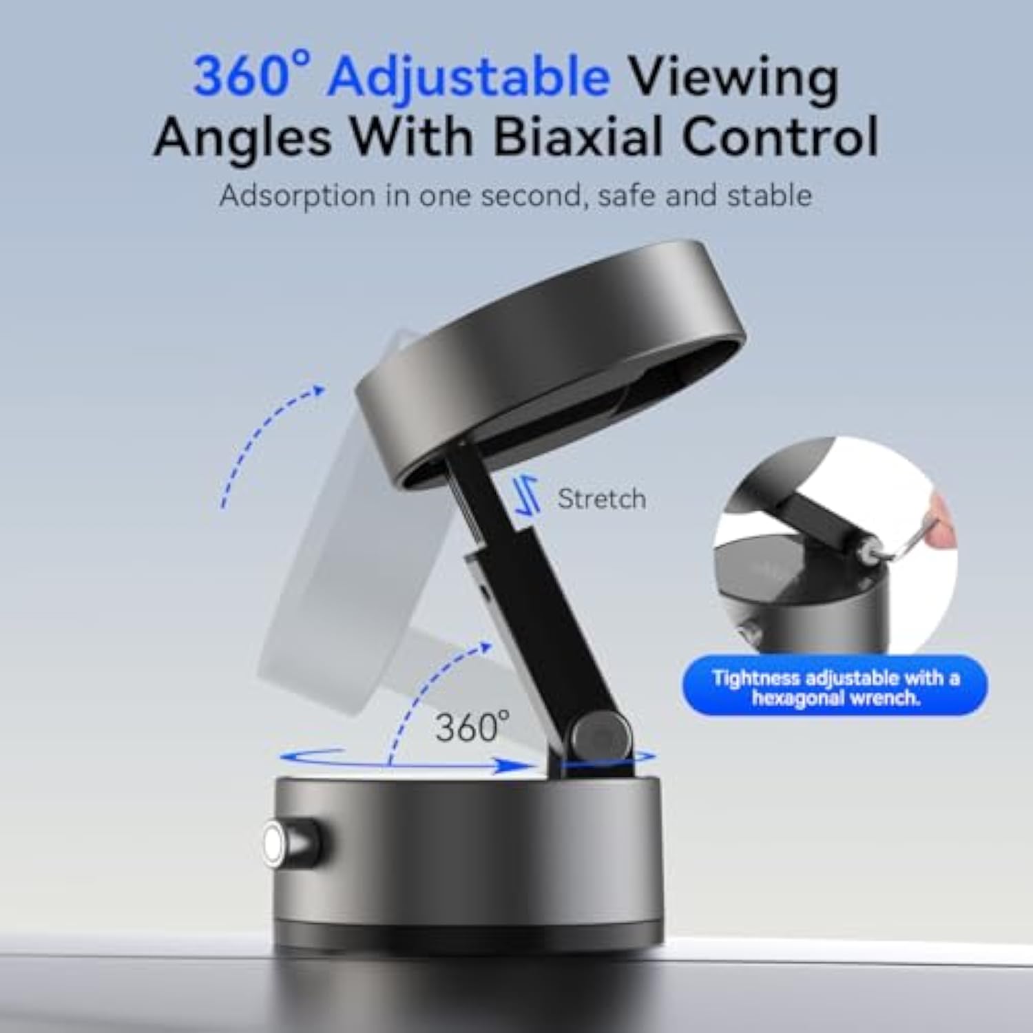 360° Magnetic Suction Car Phone Holder for iPhone 12-16 Series Hands-Free