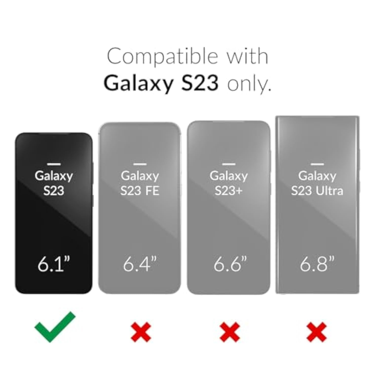 Battery Case For Galaxy S23,[10000Mah] Large Capacity Slim Portable Protective Fast Charging Case Battery Case Compatible With Galaxy S23(6.1Inch) Wireless Charging Case With Carplay-Black