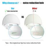 [3 Pairs] Replacement Ear Tips For Airpods Pro And Airpods Pro 2Nd Generation With Noise Reduction Hole,Silicone Ear Tips For Airpods Pro With Portable Storage Box And Fit In The Charging Case(Medium)