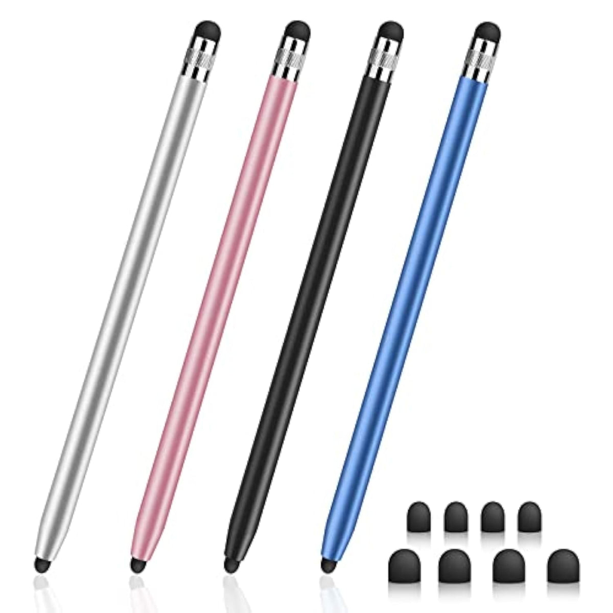 4-Pack High-Precision Stylus Pens for iPhone, iPad, Samsung, and Tablets