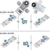 Hyy 2280 M.2 Ssd Heatsink Cover + Hard Drive Support Bracket Solid-State Drive Mounting Metal Replacement For Dell G15 5510 5511 5515 Alienware M15 R5 M15 R6