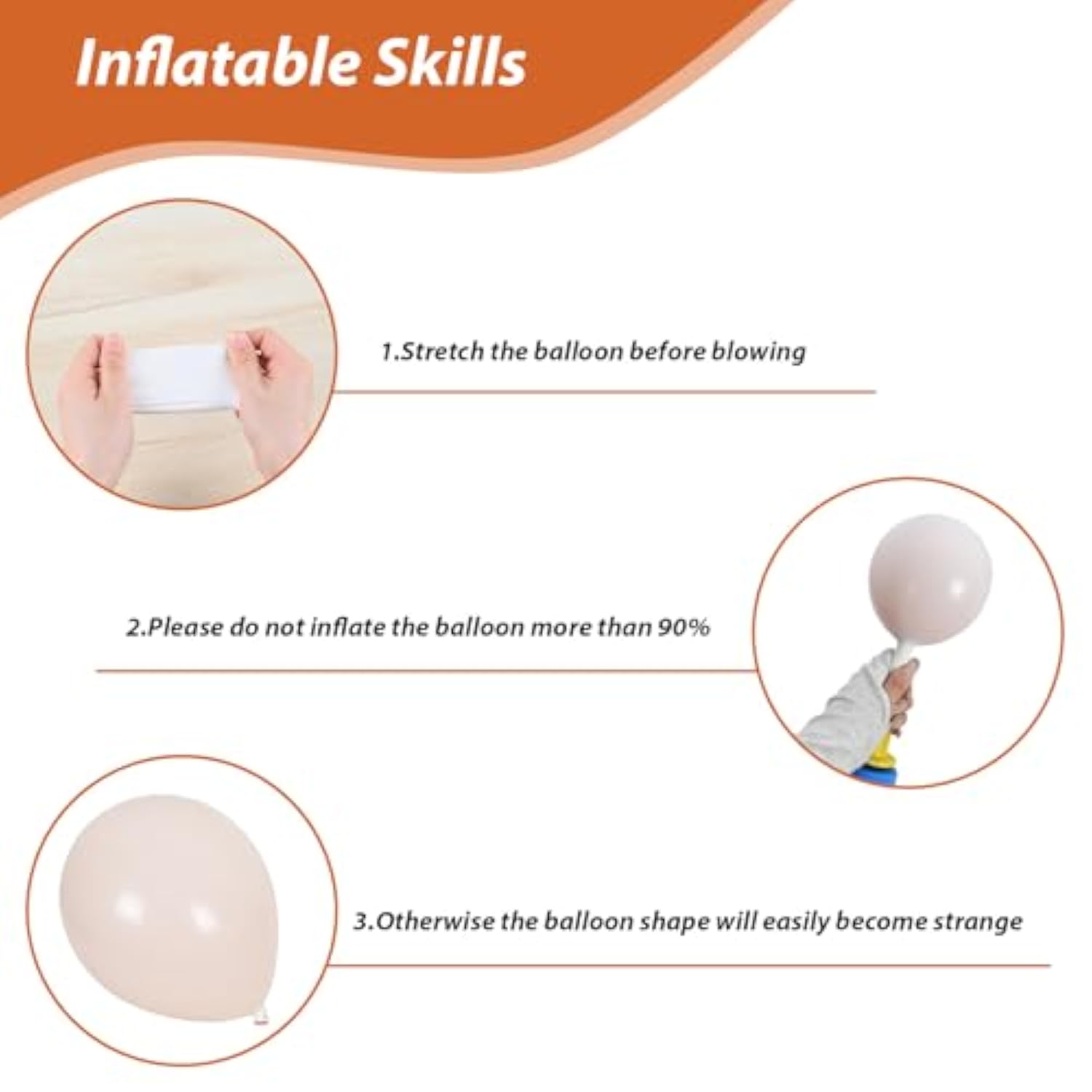 Orange, Blue, Gold & White Balloons: Fall Baby Shower Decor