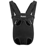 Pet Carrier Backpack, Adjustable Pet Front Cat Dog Carrier Backpack Travel Bag, Legs Out, Easy-Fit For Traveling Hiking Camping For Small Medium Dogs Cats Puppies, Medium, Black