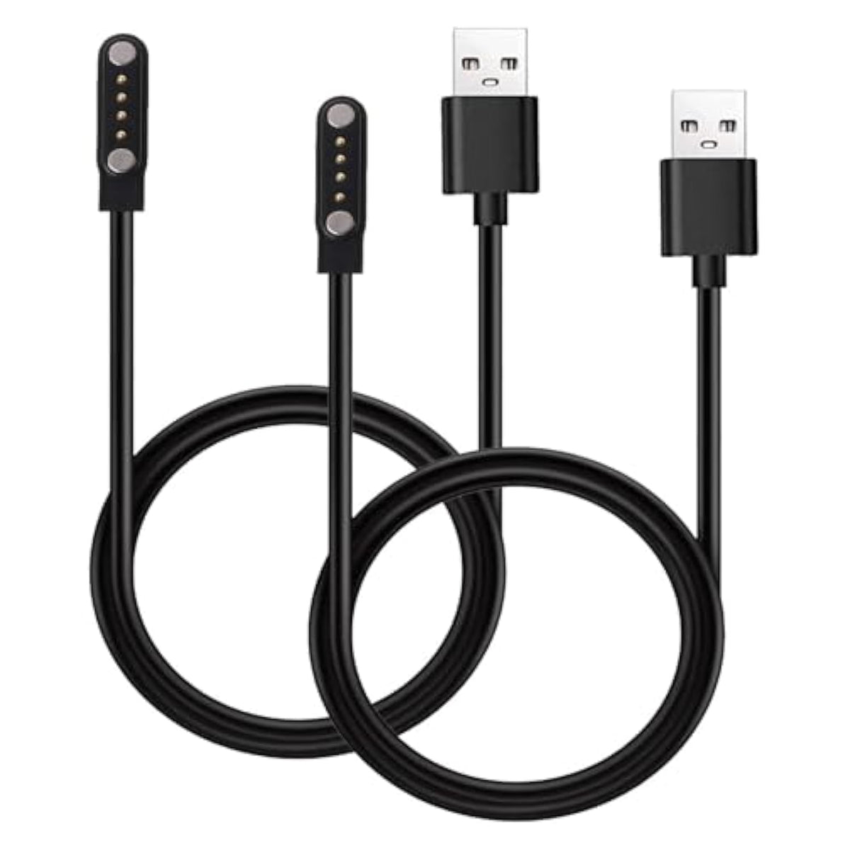 2-Pack 4Pin Magnetic Charging Cable For Sedzofan Y16B Kids Smart Watch Charger Usb Charging Cord