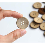 Coconut Shell Buttons Size 1 Inch (25Mm) 4 Holes Coconut Button For Ga