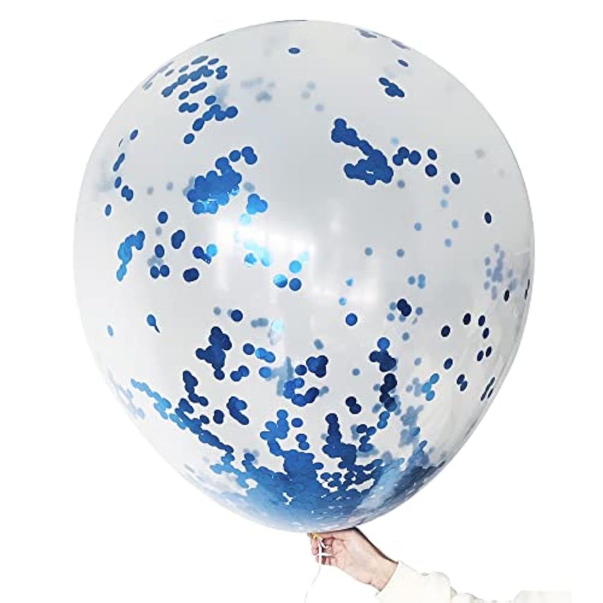 36 Inch Jumbo Confetti Balloons, Giant Latex Balloon With Gold Confetti (Premium Helium Quality) Pkg/6 Latex Glitter Balloons For Party/Birthdays/Wedding/Festivals Christmas And Event Decorations