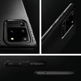 Spigen Liquid Air Armor Designed for Samsung Galaxy S20 Ultra Case/Galaxy S20 Ultra 5G Case (2020) - Matte Black