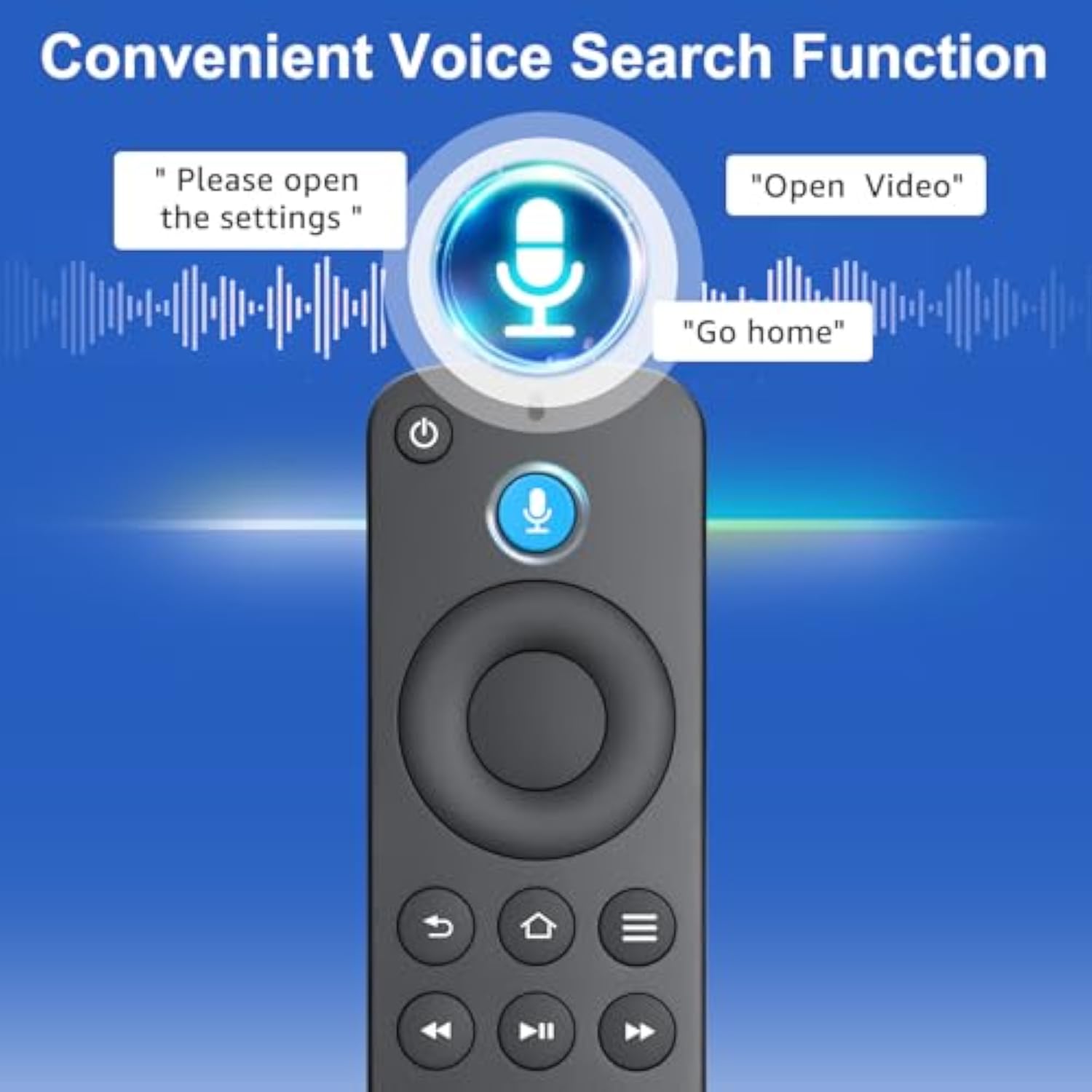 Voice Remote Control Replacement For Fire-Tv-Stick/Tv Cube And For Insignia/Toshiba/Pioneer/Amz Fire Smart Tvs