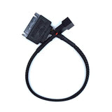 Sata To 3 Pin / 4 Pin Fan Adapter, 15 Pin Sata To 12V Pc Case Fan Splitter Ext