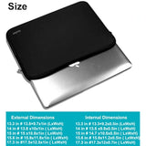 Laptop Case Sleeve,13-13.3 Inch Resistant Neoprene Laptop Sleeve/Notebook Computer Pocket Case/Tablet Briefcase Carrying Bag Compatible With Macbook Pro,Macbook Air,Notebook Computer-(Black)