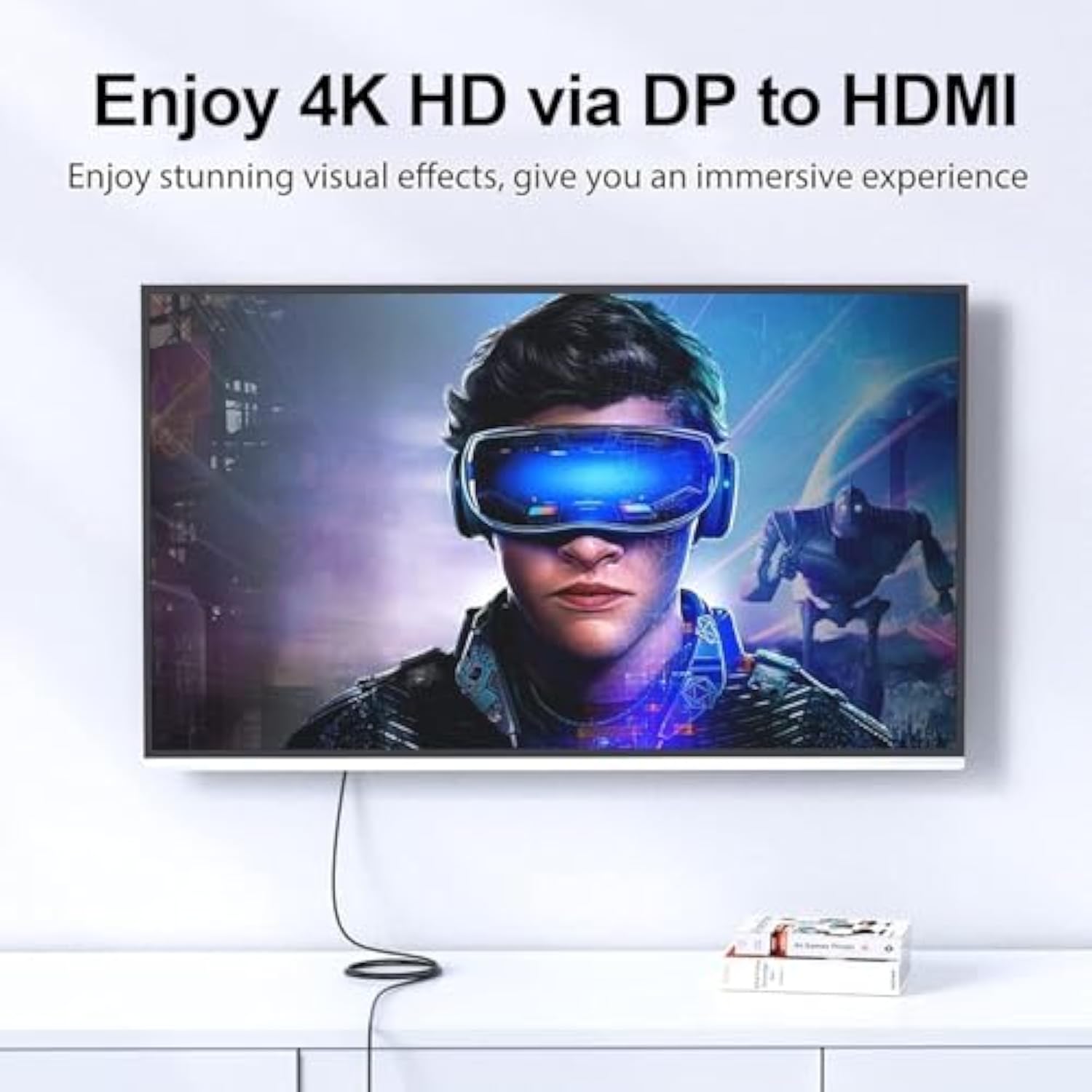 Displayport To Hdmi Cable 3 Pack, 6 Feet Display Port Dp To Hdmi Cord 1080P Su