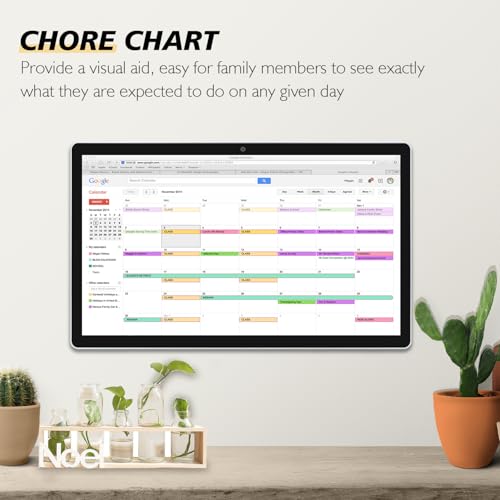 Large Touchscreen Monitor Digital Electronic Calendar, Downloadable App,10-Point Touch,16:9 Display, Android 13 With 8Gb Ram & 128Gb Rom,Perfect For Office, Business, And Home (21.5 Inch)