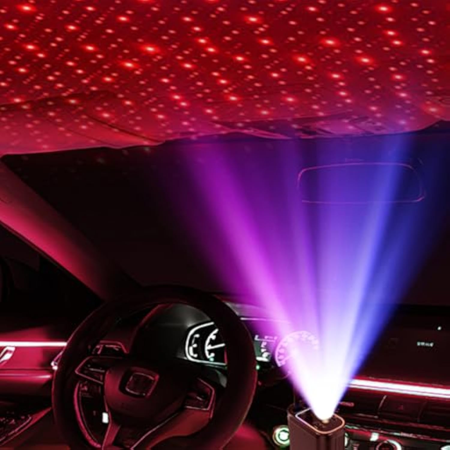 66W Retractable Car Charger Adapter With Starlight, 4-In-1 Fast Charging Usb C Car Charger With 2 Retractable Cables, Compatible With Iphone 16/15/14/13/12/11, Galaxy, And Pixel