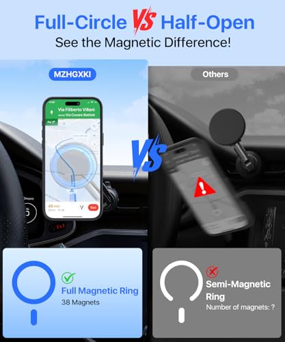 Magnetic for iPhone 17 Pro Max Case, Full Camera Protection, Compatible with MagSafe, Military-Grade Shockproof, Anti-Slip, Matte Slim Cover for i