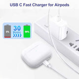 10Ft Airpods 4 Charger Fast Charging Usb C Wall Block Plug&10Foot Usb C To C Woven Cable For Airpods 4,Air-Pods Pro 2,Air-Pods Max 2 (2024),Tv Remote 3/4Th,Tv 4K/Siri Remote 3,Iphone 16/15,Pro Max