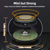 2Pack Portable Mini Speaker, Bluetooth Tiny Speaker,Wireless Micro Speaker For Phone/Pc/Tablet, Rechargeable Battery, Built-In Microphone, Cute Mini Speaker With Strap To Carry, Black