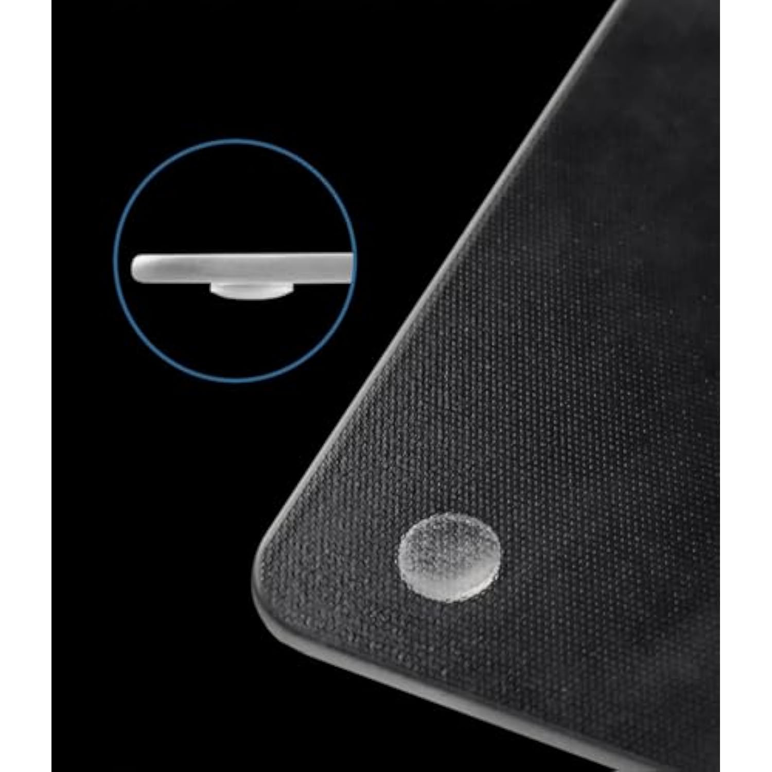 Computer Office Waterproof Durable Gaming Non-Slip Transparent Hard Ultra-Smooth Square Glass Mouse Pad