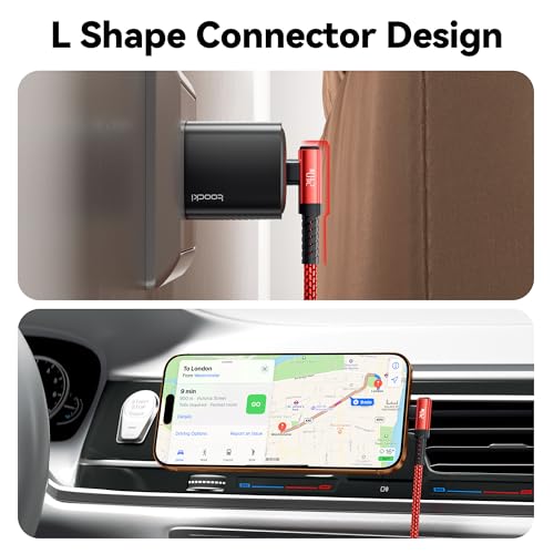 240W USB C to USB C Cable 10FT [2-Pack], 2-in-1 Right Angle PD 3.1 Fast Charging Cord, USB-A & C Dual-Input for iPhone 17/16/15 Pro, MacBook Pro,