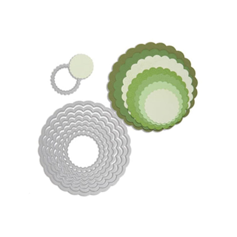 Framelits Die Set 8/Pk - Circles, Scallop