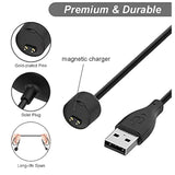 2-Pack Charger For Amazfit Band 5, Xiaomi Mi Band 7/6/5 Activity Fitness Tracker - Replacement Magnetic Charging Cable Usb Cord [50Cm/1.6Ft] (2)