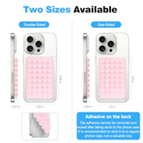 Double-Sided Silicone Suction Phone Mount Hands-Free Grip Light Pink