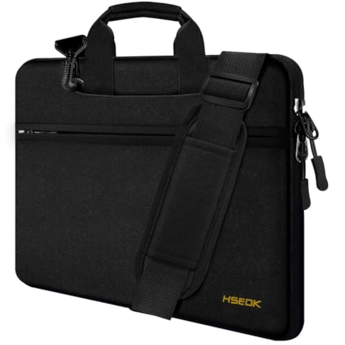 Laptop Shoulder Bag 13 13.3 14 Inch Case Compatible With Macbook Pro 14 2025-2021 M4/M3/M2/M1, Mac Air/Pro 13-13.3 Inch And Most Popular 13-14 Notebooks,Spill-Resistant Briefcase, Black