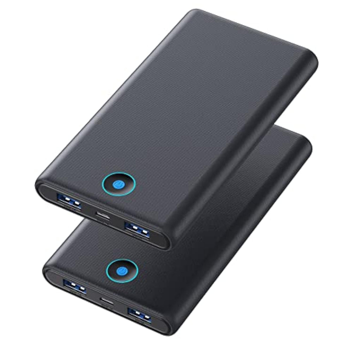 Portable Charger, 2-Pack 20000Mah Power Bank Ultra Slim Fast Charging External Battery Pack With Dual Usb Outputs Compatible With Iphone 16/16 Pro/15 /14/13/12/X, Samsung S24/S23, Android Phone Etc
