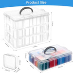 Bead Organizer Box, 84 Pcs Small Bead Organizers, 3-Tier Bead Storage Containers Portable Bead Organizer And Storage Box Stackable Plastic Cases For Bracelet Making Diy Jewelry Nail Charms