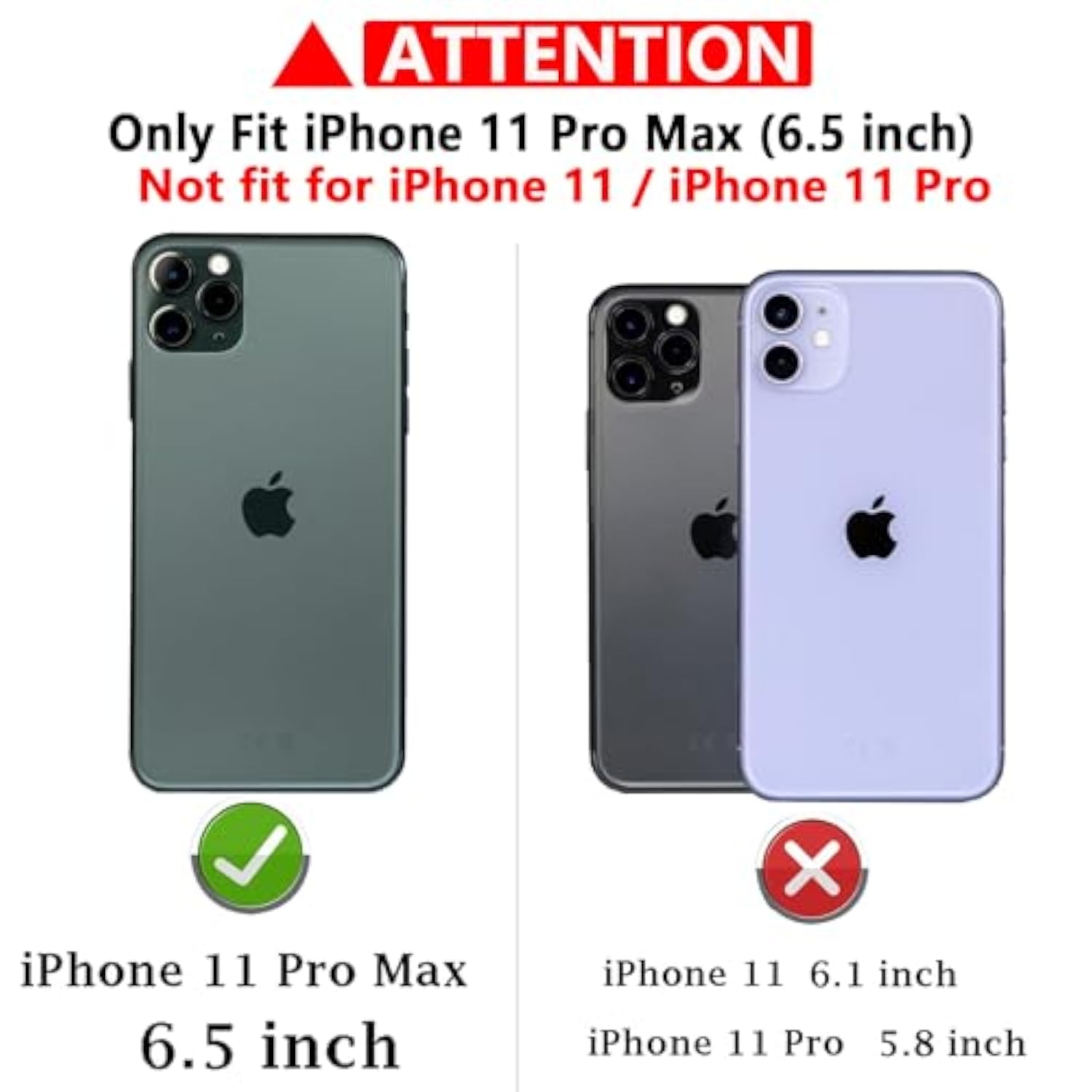 iPhone 11 Pro Max Case with Slide Camera Cover and HD Screen Protector, Rotated Ring Kickstand, Military Grade Shockproof Protective Cover, Red