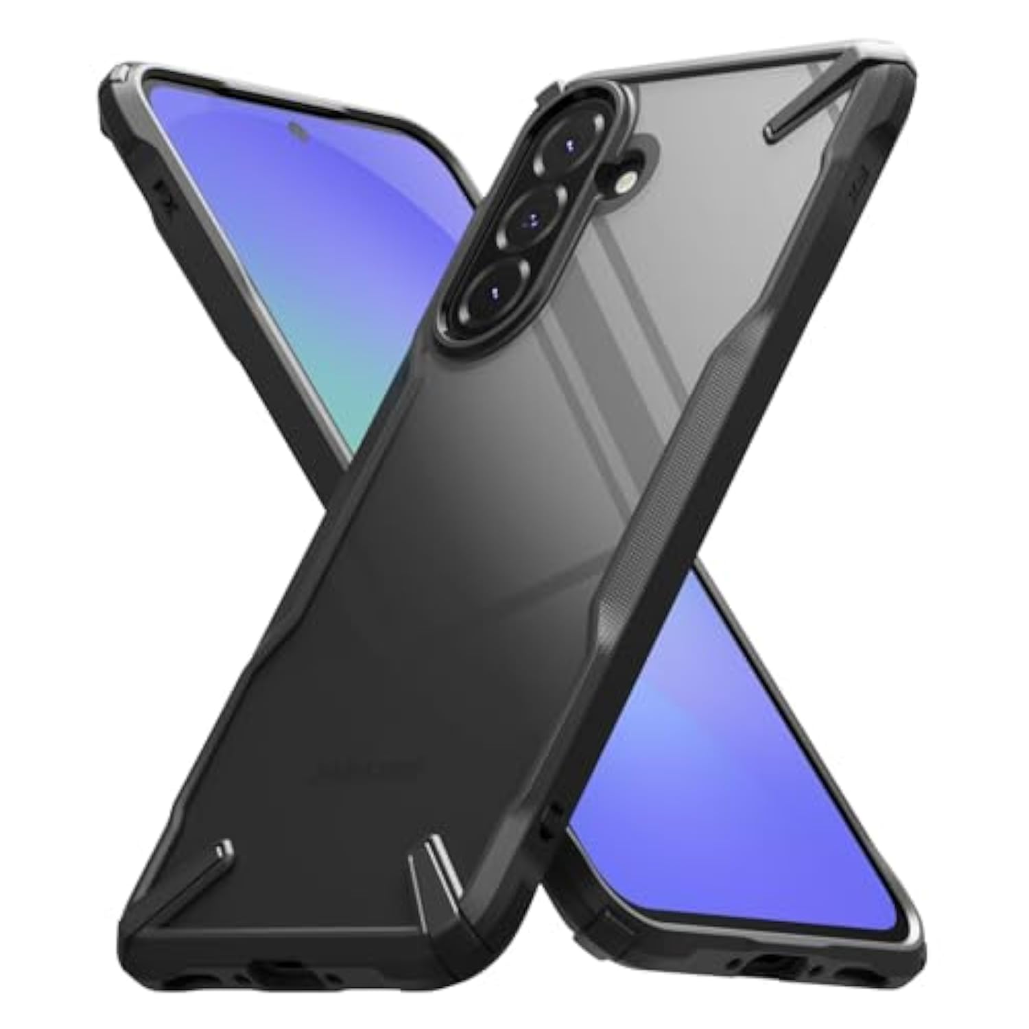 Ringke Fusion-X [Precise Cutouts for Camera Lenses] Compatible with Samsung Galaxy A56 5G Case and Galaxy A36 5G Case, Augmented Bumper Clear Heavy Duty Shockproof Protective Cover - Black